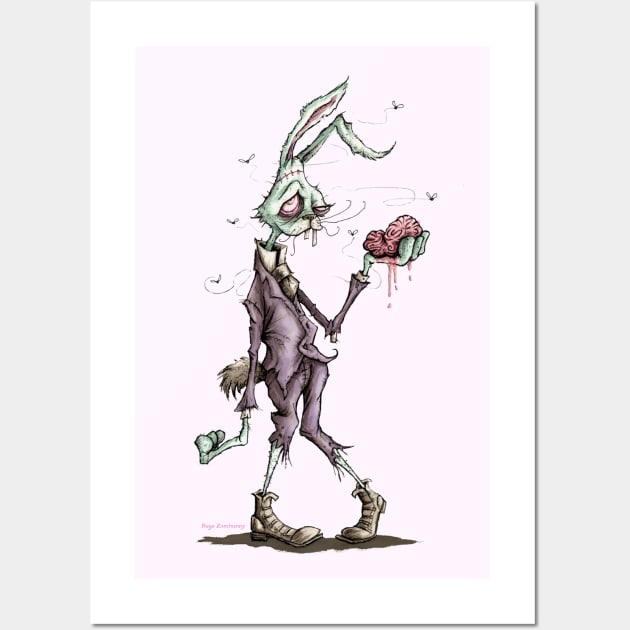 Bugs Zombunny Wall Art by PickledCircus